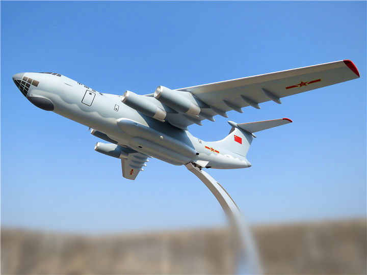 1:22比例中国空军伊尔76型运输机高仿真展品
